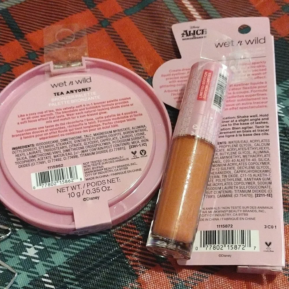 Wet n‎ Wild x Disney Alice In Wonderland 3 Piece Make Up Lot
